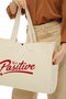 Zoozie Bags Bolsa Tote de Lona Crema